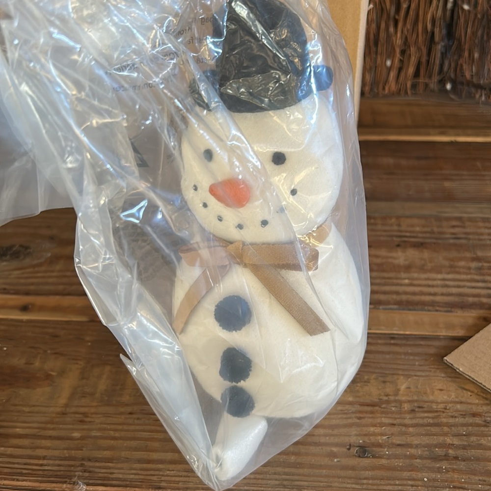 Pottery Barn Kids Snowman ⛄️ Stocking Holder BNIB - Picture 2 of 7
